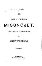 Cover of: Likt och olikt by August Strindberg
