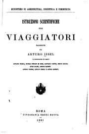Cover of: Istruzioni scientifiche pei viagiatori