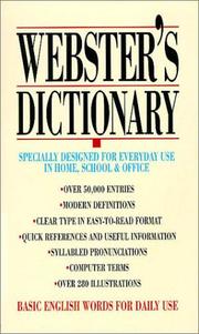 Cover of: Webster'S Dictionary by No Author