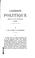 Cover of: L'Allemagne politique depuis la paix de Prague (1866-1870)