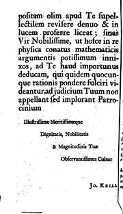 Cover of: Introductio ad veram physicam: Seu Lectiones Physicæ : habitae in Schola Naturalis Philosophiae ...