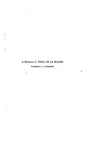 Cover of: La Basse-Bretagne: étude de géographie humaine by Camille Vallaux
