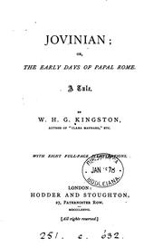 Cover of: Jovinian | William Henry Giles Kingston