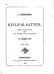 Cover of: Kivle-slaatten: thema og variationer over et norsk folkesagn. Et polemisk digt