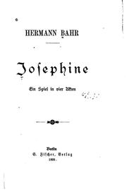 Cover of: Josephine: Ein Spiel in vier Akten