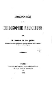 Cover of: Introduction à la philosophie religieuse