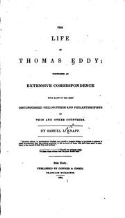 Cover of: The Life of Thomas Eddy: Comprising an Extensive Correspondence with Many of ...