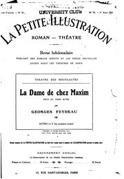 Cover of: La dame de chez Maxim: pièce en trois actes