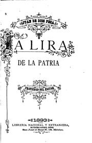Cover of: La Lira de la Patria...