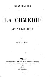 Cover of: La comédie académique