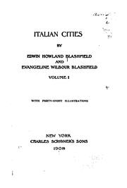 Cover of: Italian Cities by Edwin Howland Blashfield, Edwin Howland Blashfield