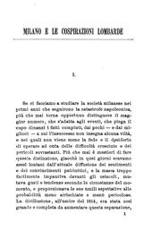 Cover of: Milano e le cospirazioni lombarde, 1814-1820: giusta le poesie, le caricature, i diari e altre ... by Giovanni De Castro