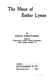Cover of: The Niece of Esther Lunne