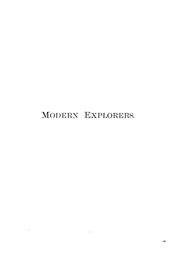 Cover of: Modern explorers