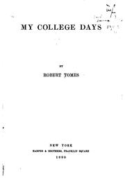Cover of: My College Days