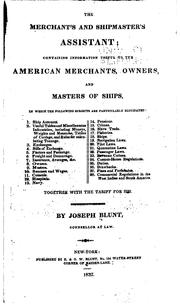 Cover of: The Merchant's and Shipmaster's Assistant: Containing Information Useful to ...