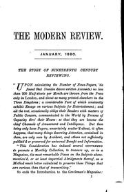 Cover of: The Modern Review by Richard Acland Armstrong, Richard Acland Armstrong