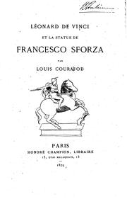 Cover of: Léonard de Vinci et la statue de Francesco Sforza [microform]