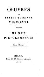 Cover of: Musée Pie-Clémentin by Ennio Quirino Visconti