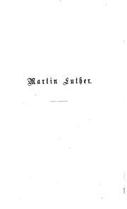 Cover of: Martin Luther, ein Lebensbild