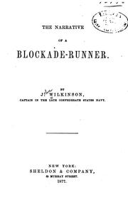 Cover of: The Narrative of a Blockade-runner