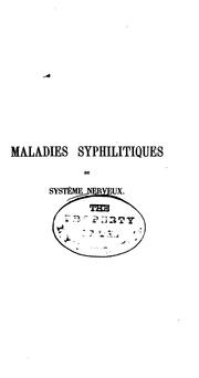Cover of: Maladies syphilitiques du système nerveux by Gustave Simon Lagneau