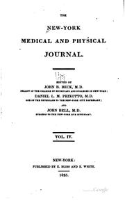Cover of: New-York Medical and Physical Journal