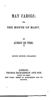 Cover of: May Carols =: Or, the Month of Mary