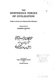 Cover of: Mysterious Forces of Civilization