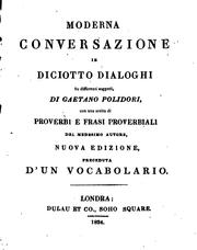 Cover of: Moderna conversazione in diciotto dialoghi