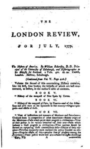 Cover of: London Review of English and Foreign Literature by William Kenrick
