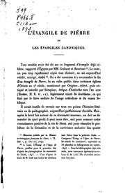 Cover of: L'Évangile de Pierre et les évangile canoniques