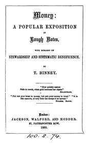 Cover of: Money: a popular exposition [sermons].
