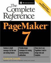 Cover of: Pagemaker(r) 7 by Carolyn Connally