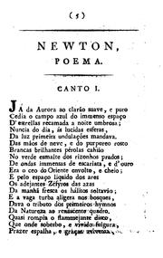 Cover of: Newton: poema