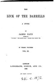 Cover of: the luck of the darrells by James Payn