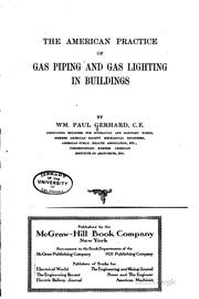 Cover of: The American practice of gas piping and gas lighting in buildings