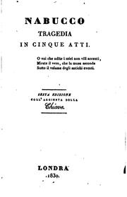 Cover of: Nabucco: tragedia in cinque atti
