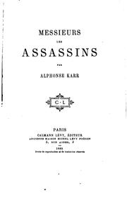 Cover of: Messieurs les assassins