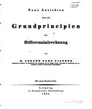 Cover of: Neue Ansichten über die Grundprincipien der Differenzialrechnung