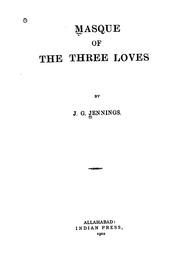 Cover of: Masque of the Three Loves