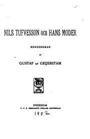 Cover of: Nils Tufvesson och hans moder