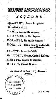 Cover of: Madame Artus, comédie