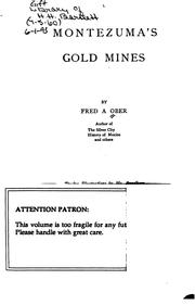 Cover of: Montezuma's Gold Mines