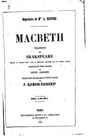 Cover of: Macbetto: tragedia in quattro atti by William Shakespeare, William Shakespeare