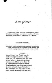 Cover of: L'ánima Morta; tragedia en tres actes y en Vers: Tragedia en tres actes y en ...