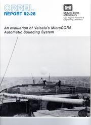 Cover of: evaluation of Vaisala's MicroCORA Automatic Sounding System