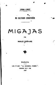 Cover of: Mi última campaña: Migajas