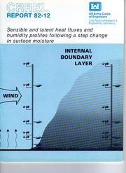 Cover of: Sensible and latent heat fluxes and humidity profiles following a step change in surface moisture