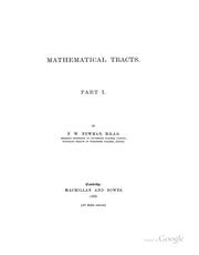 Cover of: Mathematical Tracts ...